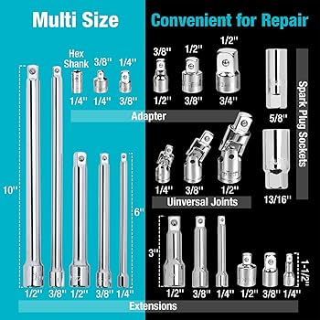 Amazon.com: DURATECH 22-Piece Drive Tool Accessory Set